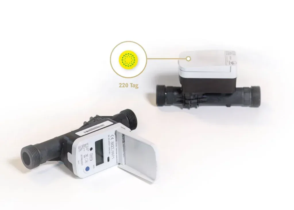 Straling slimme watermeter met Penta Power 220 Tag geneutraliseerd