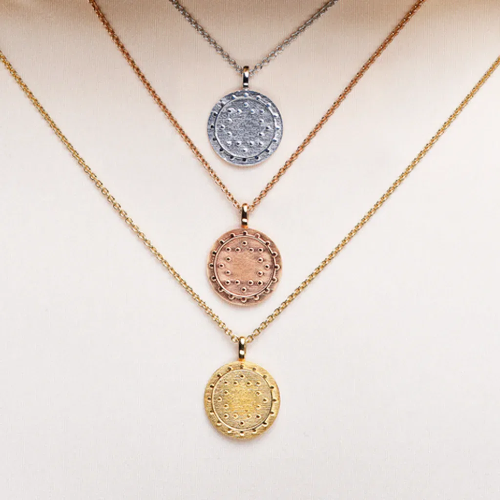 Penta Power Jewel Pendant in wit geel en rosé goud