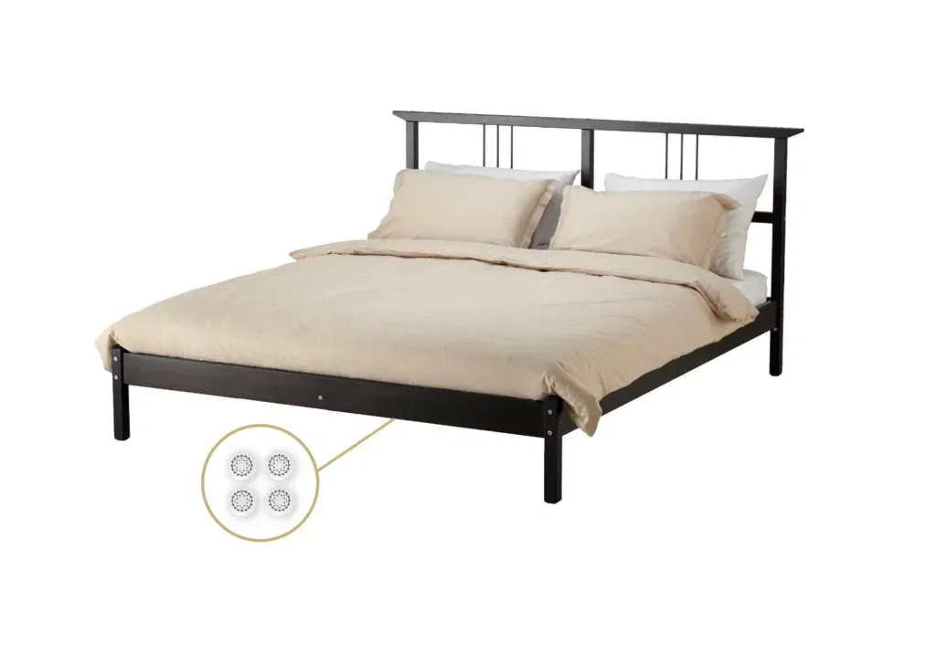 Neutralize radiation for a good night's sleep with the Penta Power Quatro Tag on your bed