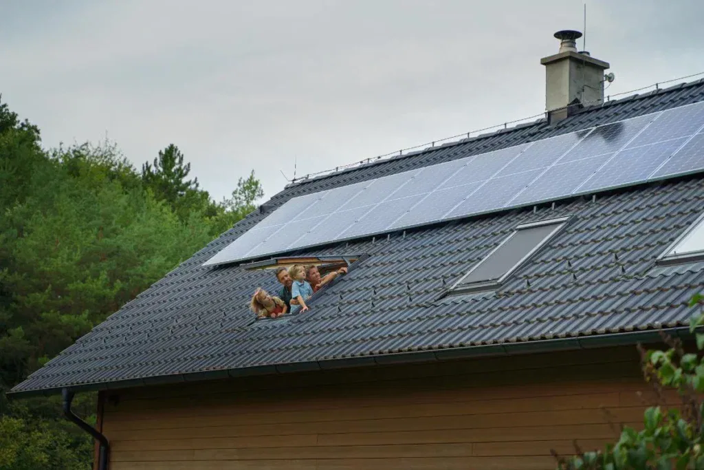 Radiation from solar panels