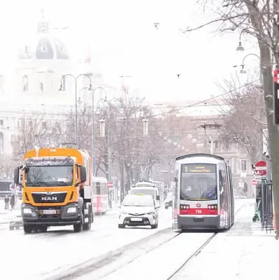 truck taxi tram